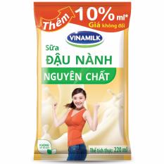 Bộ 2 thùng Sữa đậu nành Vinamilk gấp đôi canxi – Bịch 220ml – Tặng 8 bịch cùng loại