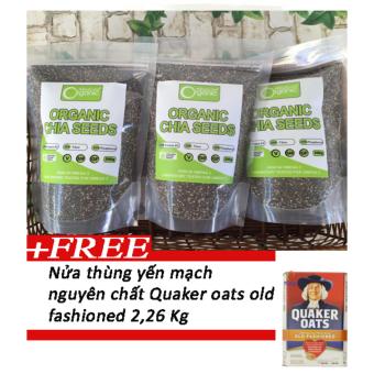 Bộ 4 gói hạt chia Hạt chia Organic Chia Seeds Australia 1kg + Tang nua thung yến mach oat 2,26kg - 8776693 , TH417WNAA676IUVNAMZ-11436653 , 224_TH417WNAA676IUVNAMZ-11436653 , 1200000 , Bo-4-goi-hat-chia-Hat-chia-Organic-Chia-Seeds-Australia-1kg-Tang-nua-thung-yen-mach-oat-226kg-224_TH417WNAA676IUVNAMZ-11436653 , lazada.vn , Bộ 4 gói hạt chia Hạt c