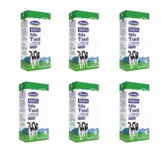 Bộ 6 Hộp Sữa tươi tiệt trùng Vinamilk 100% Có đường – Hộp giấy 1L