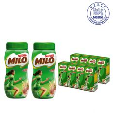 Chi tiết sản phẩm Bộ MILO ACTIV-GO 2 Hũ Dạng Bột ( 2x 400g) và 2 Lốc Dạng Nước uống liền (8 x 180ml)