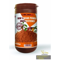 Bột cacao nguyên chất không đường- Cacao4u hũ 440gr