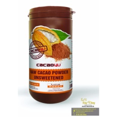 Bột cacao nguyên chất – Cacao4u hũ 440gr