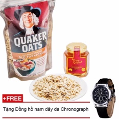 Nơi nào bán Bột Yến Mạch Quaker Oats 500g + Tặng đồng hồ nam dây da