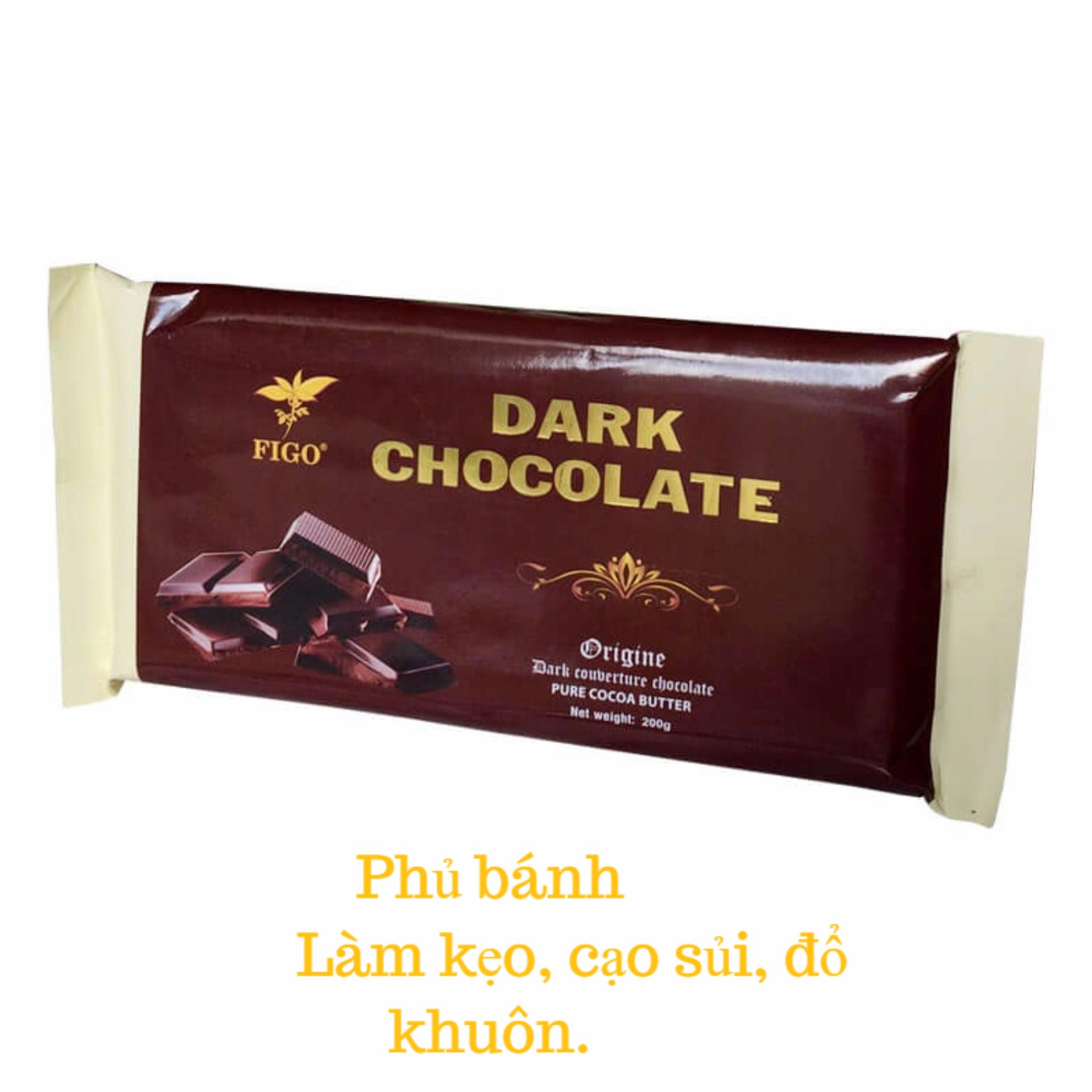 Chocolate làm bánh 65% cacao Figo 200gram