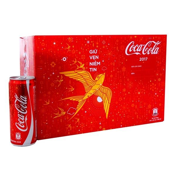 Coca Cola lon cao 330ml