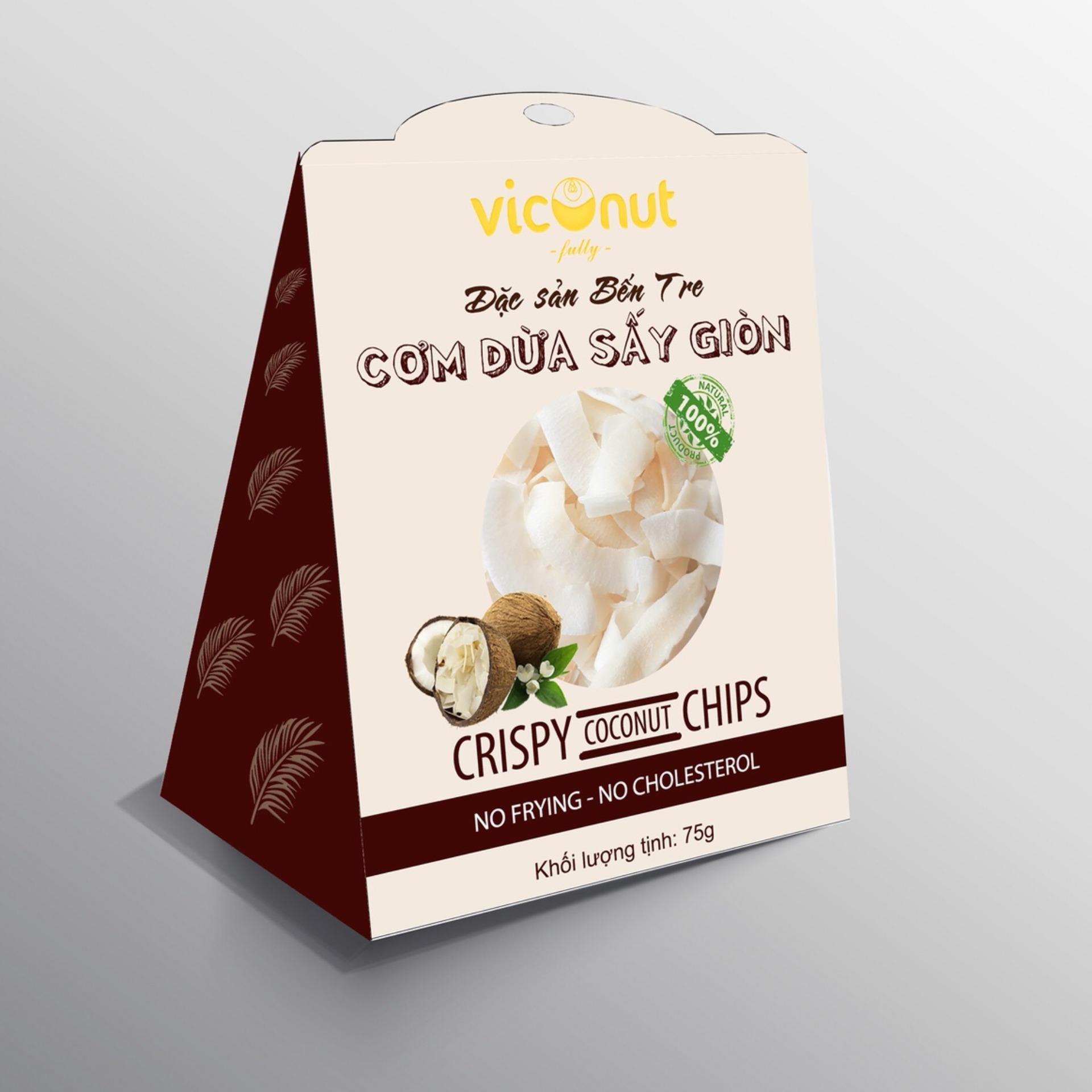 Cơm dừa sấy giòn VICONUT 75g