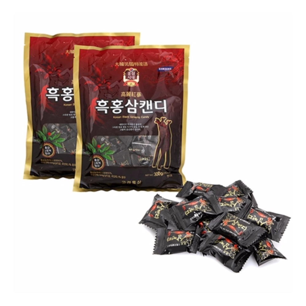 Combo 2 Gói Kẹo Hắc Sâm Hàn Quốc 365 Cao Cấp (300g/1gói)