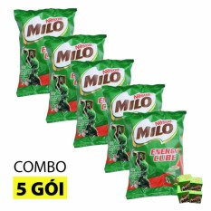 Nơi Bán Combo 5 bịch kẹo viên MILO CUBE 100 viên cho bé (275g)