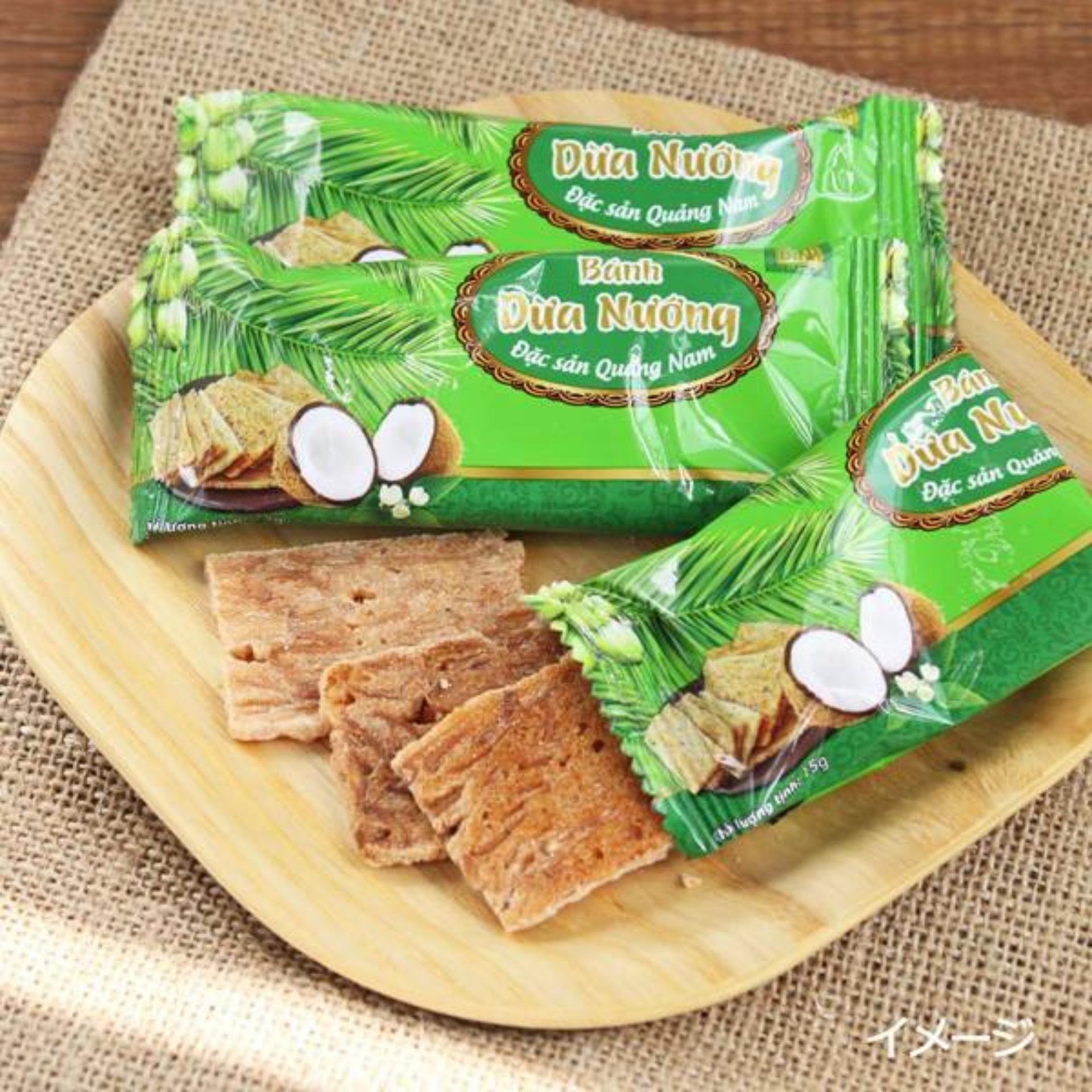 10 Bịch Bánh Dừa Nướng 2000g -Đặc Sản Quảng Nam( Chỉ 24.000 /1 bịch)