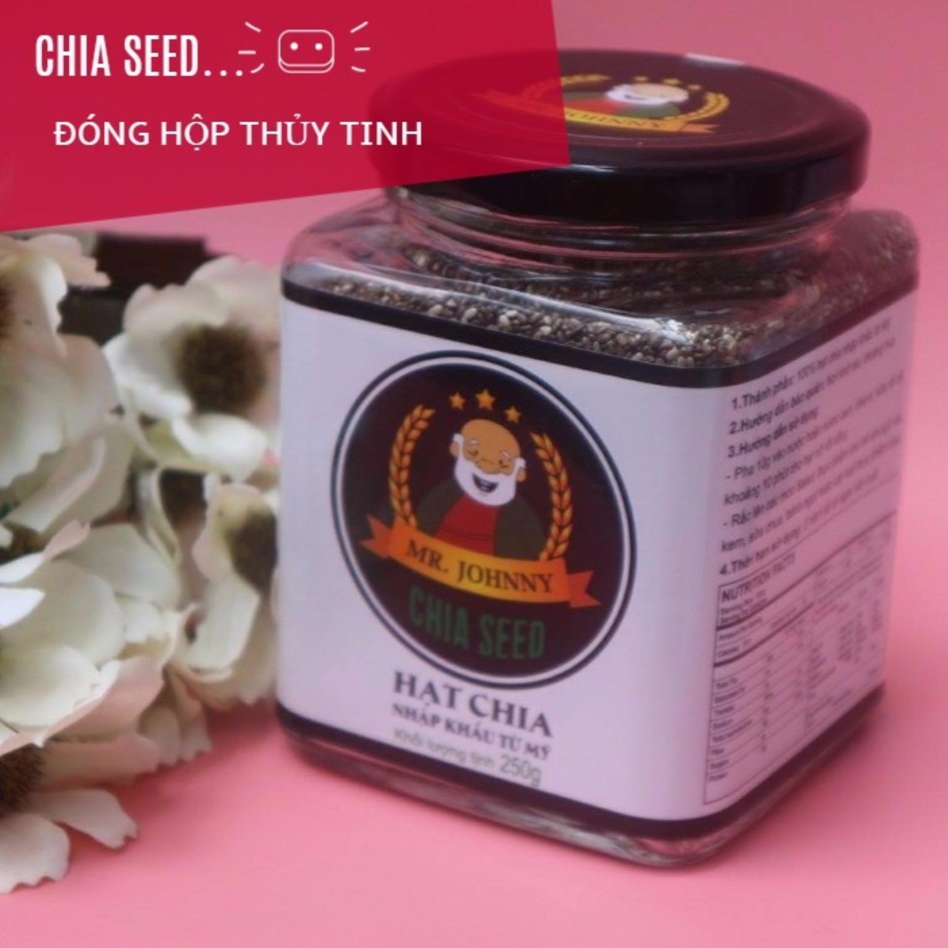 Hạt Chia (Chia Seed) Mỹ lọ thủy tinh duy nhất 250gr