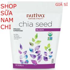Hạt chia Đen Nutiva Organic 907g (Cam kết 100% đóng gói tại Mỹ)