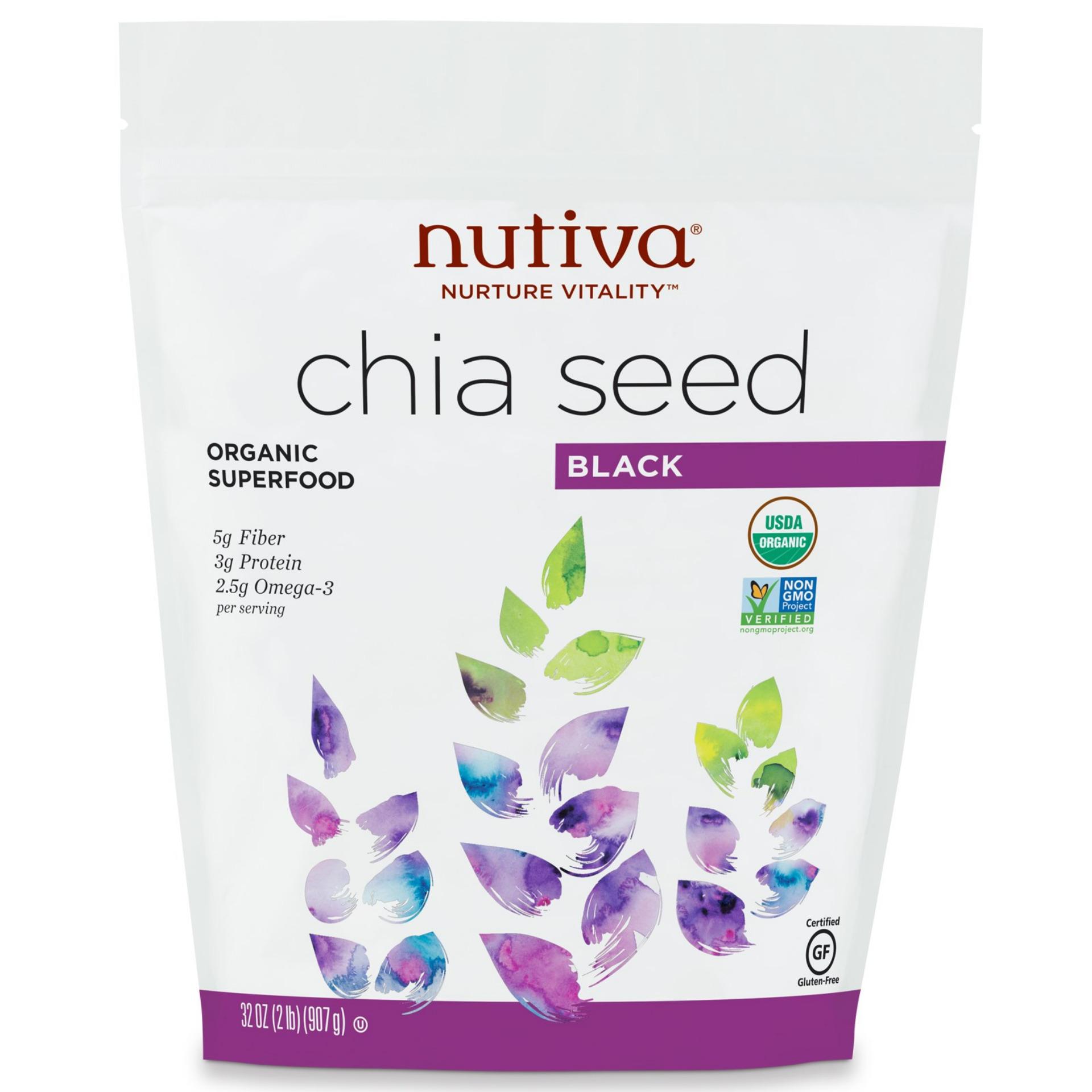 Hạt chia Nutifood Nutiva Organic Chia Seed 907g (Nhập khẩu)