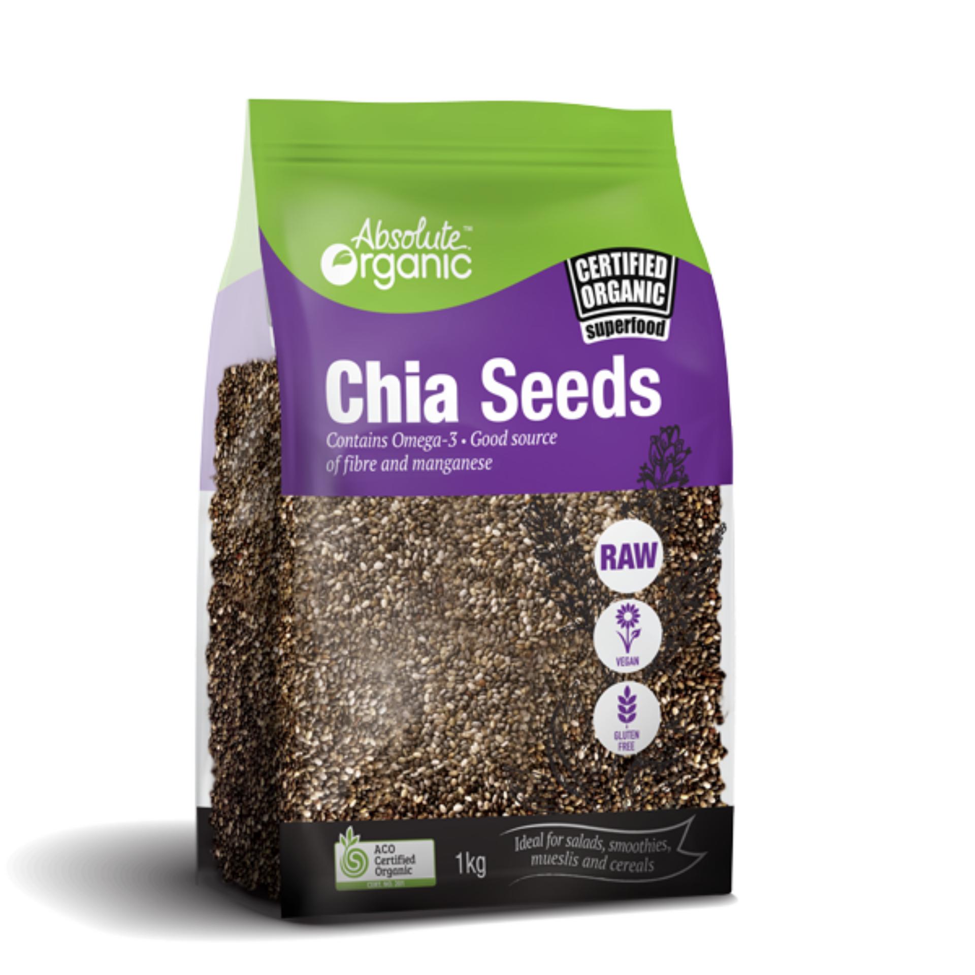 Hạt Chia Úc Absolute Organic Chia Seeds 1kg