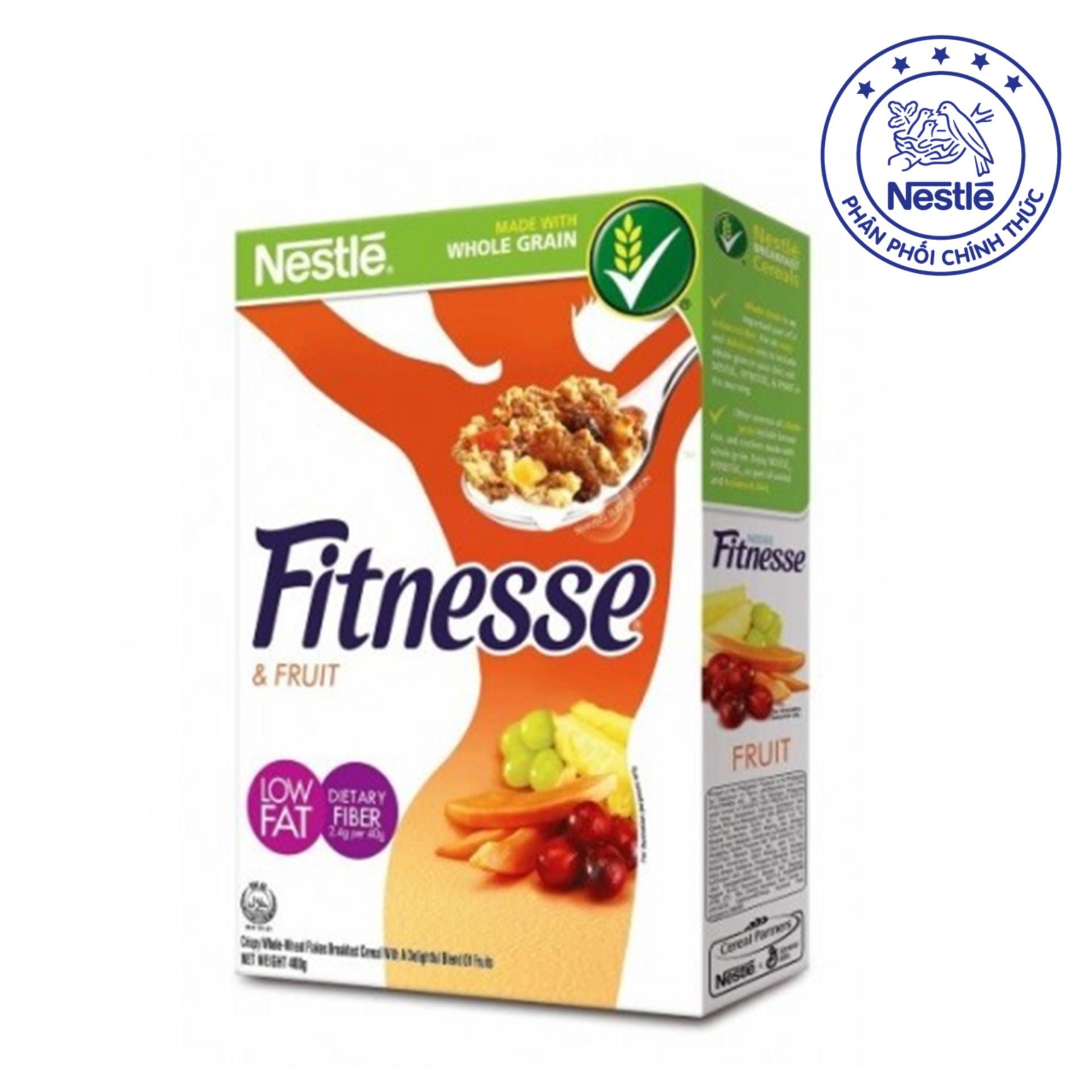 Hộp Bánh Ăn Sáng Ngũ Cốc Nestlé Fitnesse Fruit dành cho người ăn kiêng