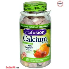 Giá Khuyến Mại Kẹo Dẻo Canxi Vitafusion Calcium 500Mg 100 Viên