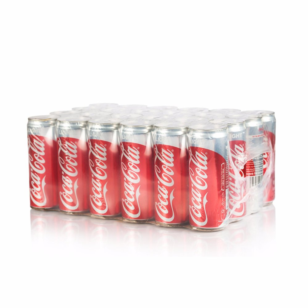 Nước ngọt có ga Coca-Cola Light ít đường thùng 24 lon 330ml