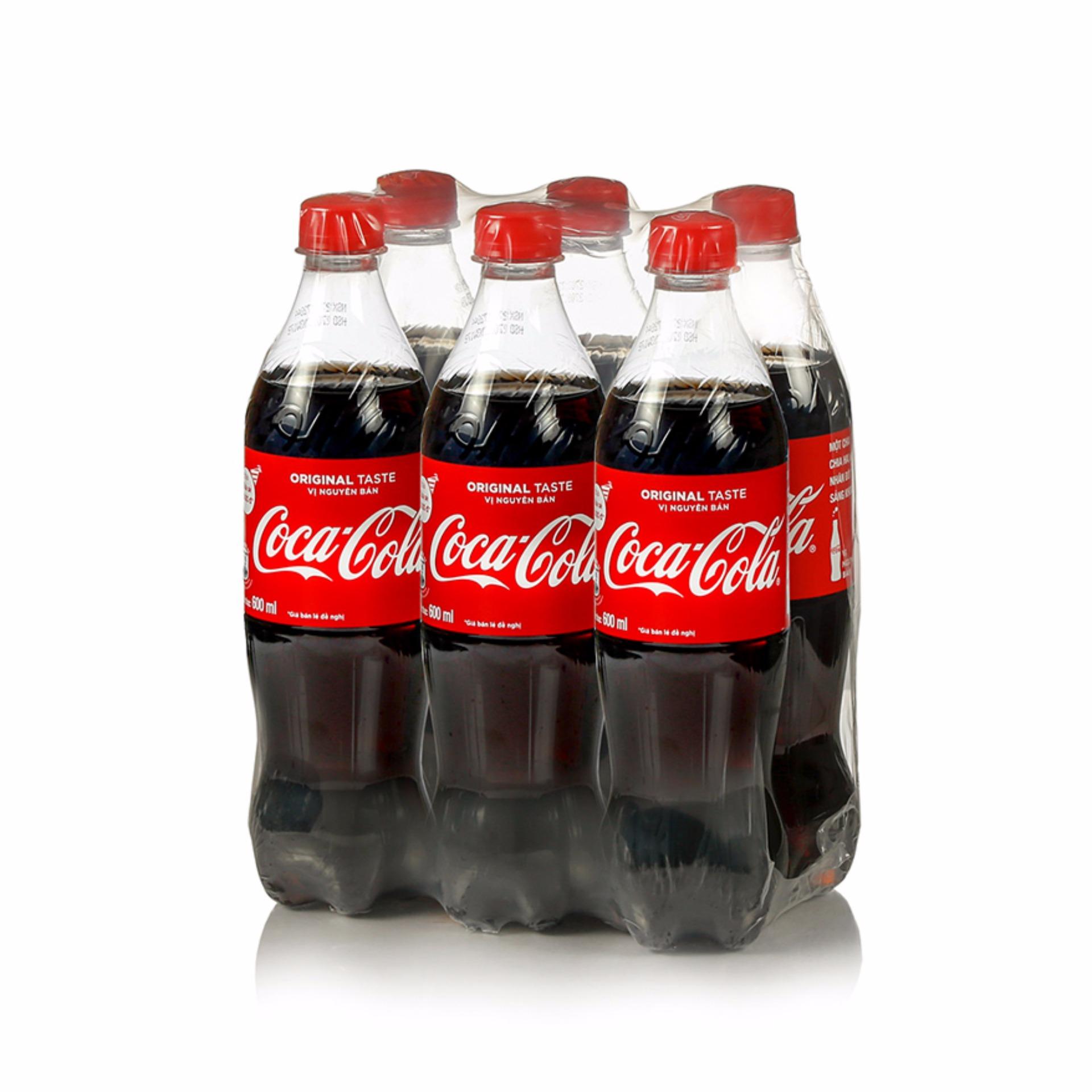 [Party Size] Nước ngọt có ga Coca-Cola lốc 6 chai 600ml