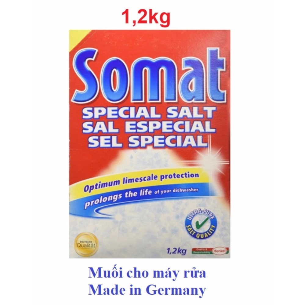 Muối Somat 1,2kg NK Đức cho máy rửa chén bát