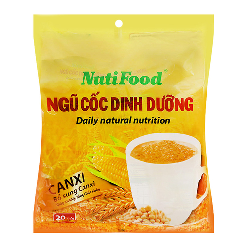 Ngũ cốc dinh dưỡng bổ sung canxi NutiFood gói 500g