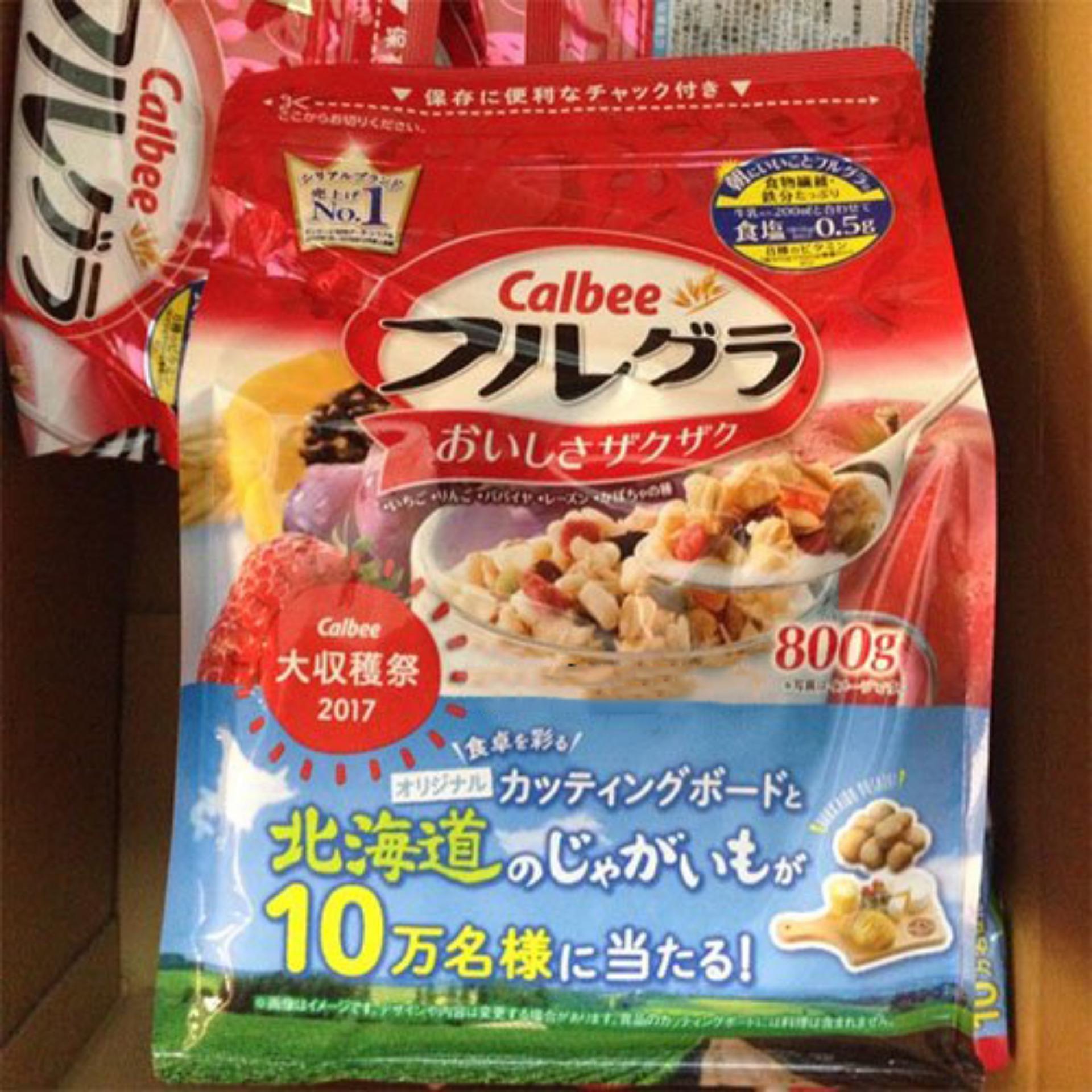 Ngũ cốc dinh dưỡng Calbee Nhật Bản date mới nhất 31.8.2018 - 800g