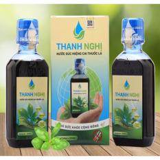 Giá KM Hộp 2 chai x 200ml nước cai thuốc lá, thuốc lào thảo dược cao cấp Thanh Nghị chính hãng