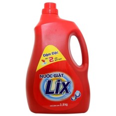 Nước giặt Lix Đậm đặc chai 3,8kg chai giặt máy và giặt tay