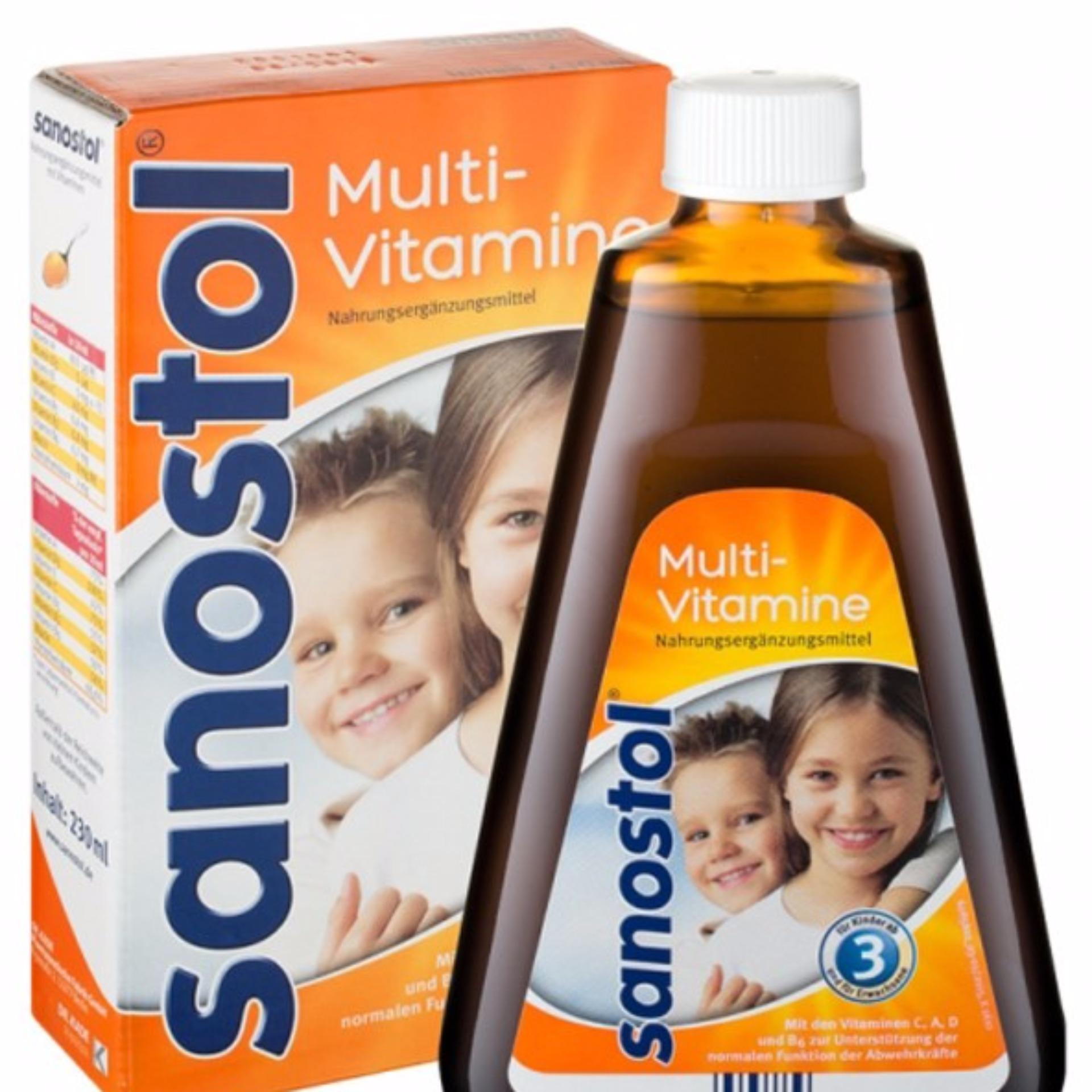 siro vitamin tống hợp Sanostol 3 cho bé từ 3-6 tuổi 230ml