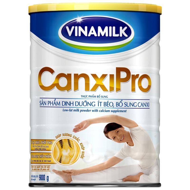 Sữa bột Vinamilk CanxiPro 900g (Hộp thiếc)