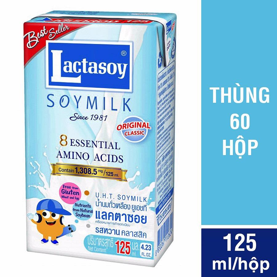 Sữa đậu nành Lactasoy nguyên chất 125 ml