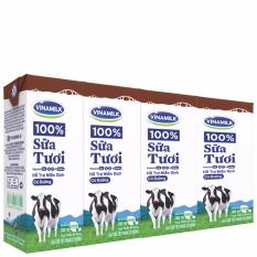 Thùng 48 Hộp Sữa tươi tiệt trùng Vinamilk 100% Sôcôla 180ml