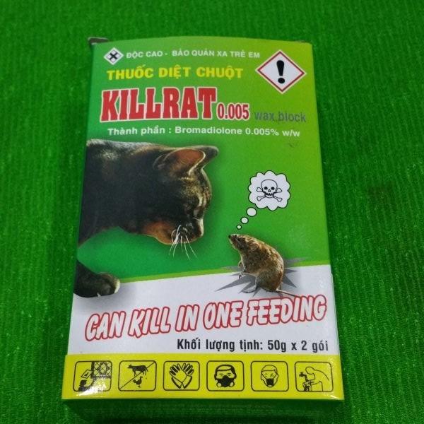 Thuốc diệt chuột Killrat 0.005% ( hộp 100gr )