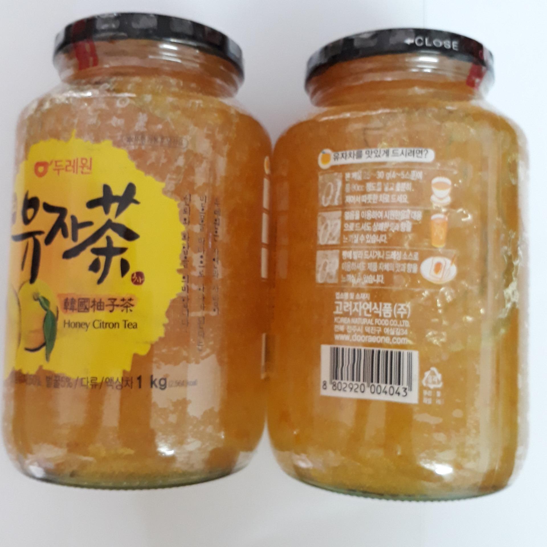 Trà Mật ong chanh đào Hàn Quốc( Lọ 1kg)