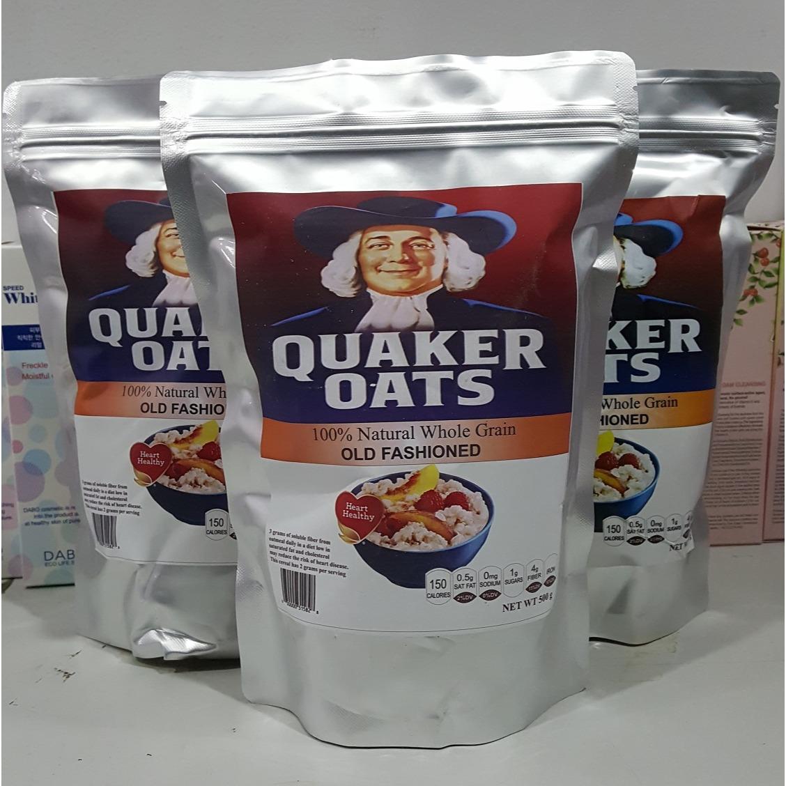 Yến mạch giảm cân Quaker Oats dạng gói cán dẹt (500g)