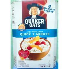 Yến Mạch Quaker Oats cán vỡ Quick 1 Minute nguyên thùng 4.52Kg