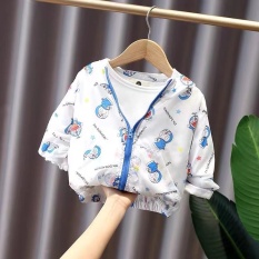 Áo khoác gió lưới chống nắng hoạ tiết Doraemon/Phi hành gia cho bé gái & bé trai (N01226)