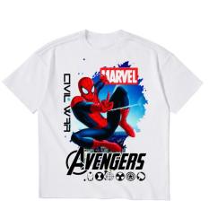 Áo thun bé trai vải dày mịn mát in hình Spider Man 3D được các bé trai yêu thích ATBT53