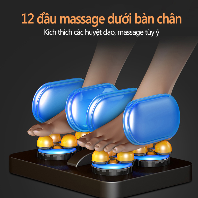 [HCM][HOT 2021] Ghế massage toàn thân cao cấp – Máy Matxa trị màn hình cảm ứng kết hợp Bluetooth với...