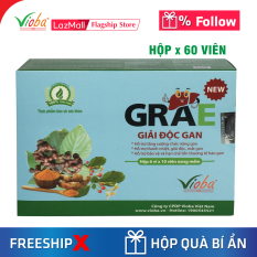 Viên uống giải độc gan. Hỗ trợ tăng cường chức năng gan trong các trường hợp viêm gan, gan nhiễm mỡ. Thanh nhiệt, giải độc, mát gan, hạ men gan, bảo vệ, hạn chế tổn thương tế bào gan. Giải độc gan GRAE hộp 60 viên