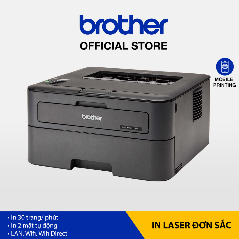 Combo Máy in laser đơn sắc Brother HL-L2366DW và Mực in laser trắng đen Brother TN-2385