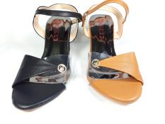 Giày cao gót sandal cao 8cm hở mũi đế vuông