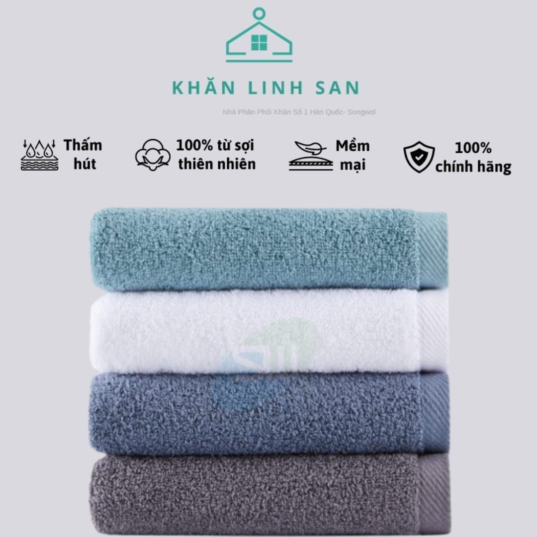 Khăn Tắm Anti Color Muji Bath 70 – Chất Liệu 100% Cotton Độ Bền Cao, Hút Ẩm Tốt, Mềm Mại Sang Trọng – Khăn Linh San