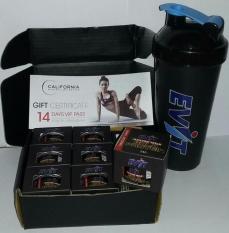 COMBO Bình lắc,Whey Protein & California Voucher