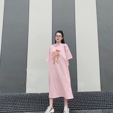 [Yến Trần] Đầm Suông Chú Chuột form Rộng, Full Màu, Không Túi Dáng Dài 108cm