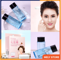 Combo nước tẩy trang và bông tẩy trang: Nước tẩy trang MayCreate 50ml + Hộp 100 miếng bông tẩy trang Bioaqua Melystore SPU135