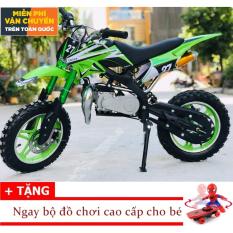 XE CÀO CÀO MINI SPORT 50CC. PHIÊN BẢN GIẬT DÂY KÉO NỔ. PHUỘC XUÔI (Xăng Pha nhớt + Trọng Tải 100Kg + Bánh To )