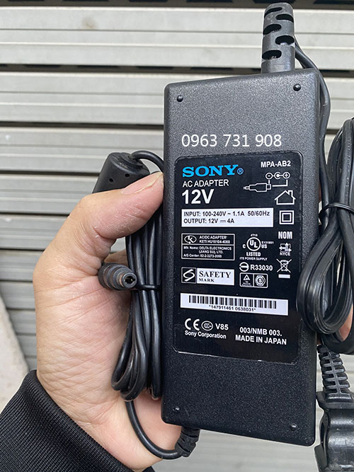 Adapter nguồn Sony 12V 4A bảo hành 12 tháng