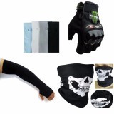3 Găng Tay gù Cụt + Bó Ống + Khăn Đa Năng đi phượt