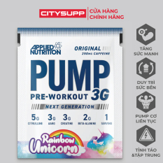 PUMP 3G Pre-Workout (Gói Sample) | Applied Nutrition | Bổ Sung Năng Lượng Tức Thì, Nâng Cao Hiệu Suất, Tỉnh Táo Tập Trung (15g/gói)