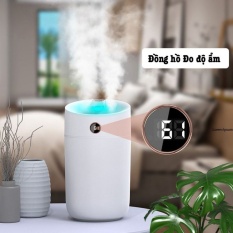Máy phun sương kết hợp đèn ngủ Humidifier X12,dung tích 3l công suất 50-100ml/h có 2 vòi phun tăng độ ẩm trong không khí