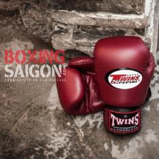 Găng tay Boxing Muay Thai Twins chính hãng Thái Lan ( Đỏ đô )